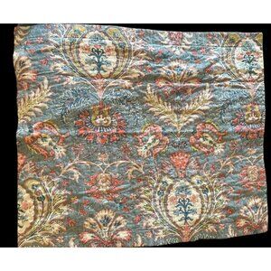 Set of 2 Waverly Quilted Pillow Sham~Floral Plaid Reversible~Cotton~Standard